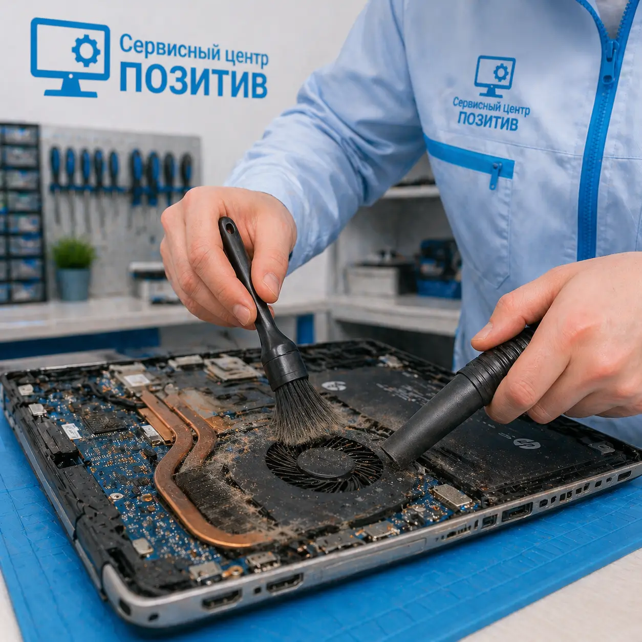 чистка ноутбука HP в Ивантеевке