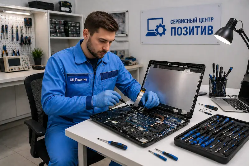 Замена шлейфа матрицы ноутбука в Ивантеевке