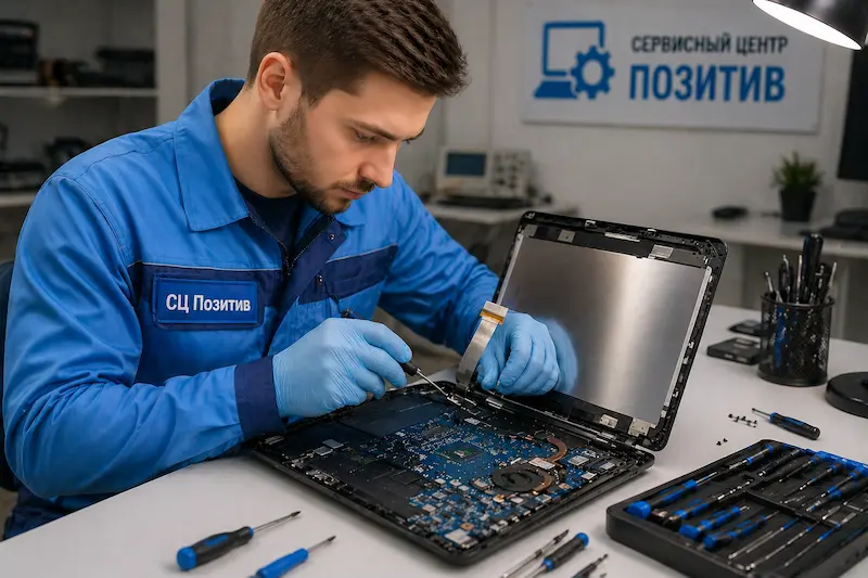 Ремонт шлейфа матрицы ноутбука в Ивантеевке