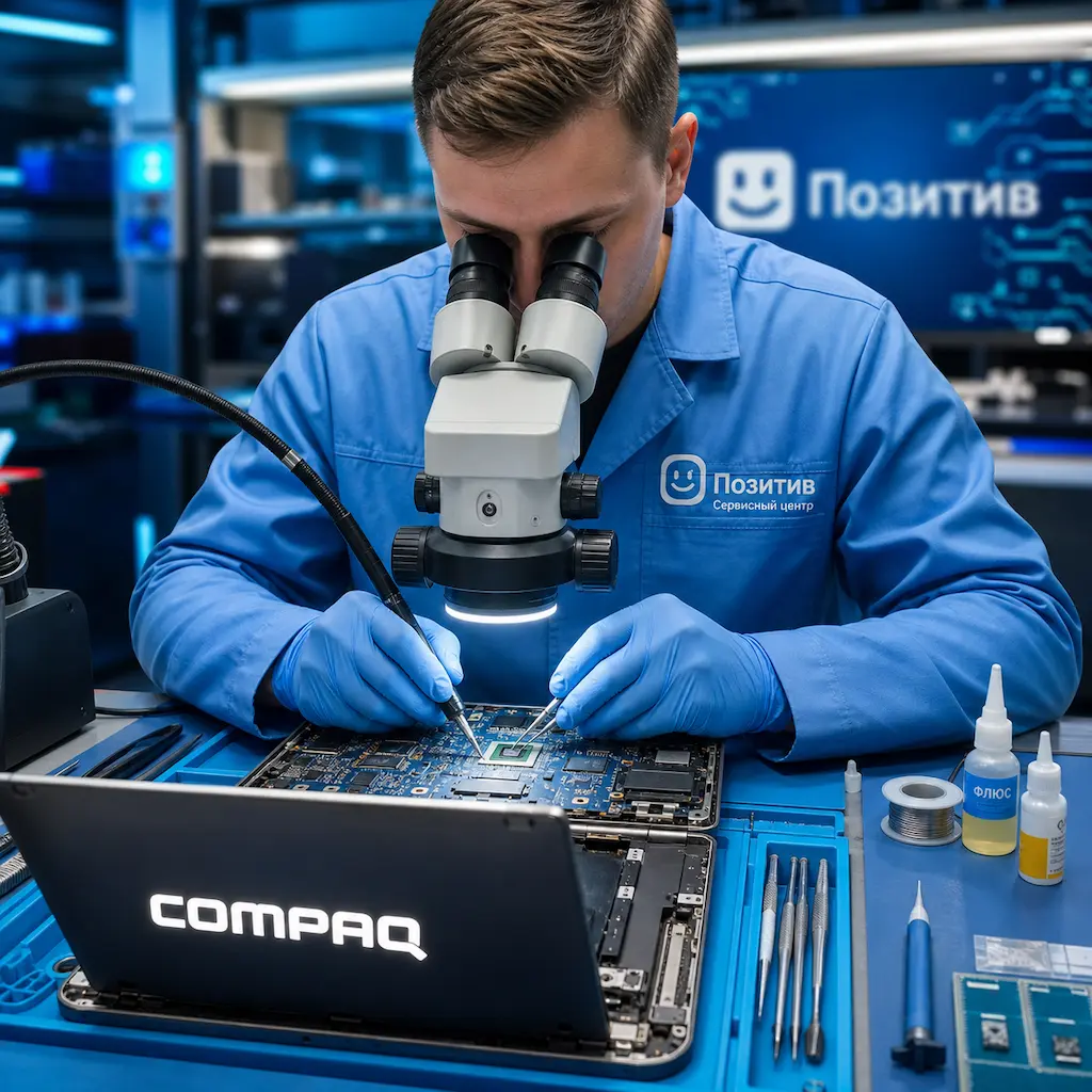 Замена видеокарты ноутбука Compaq в Ивантеевке