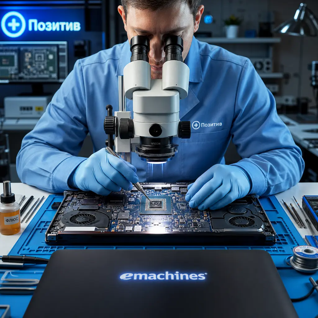 Замена видеокарты ноутбука Emachines в Ивантеевке