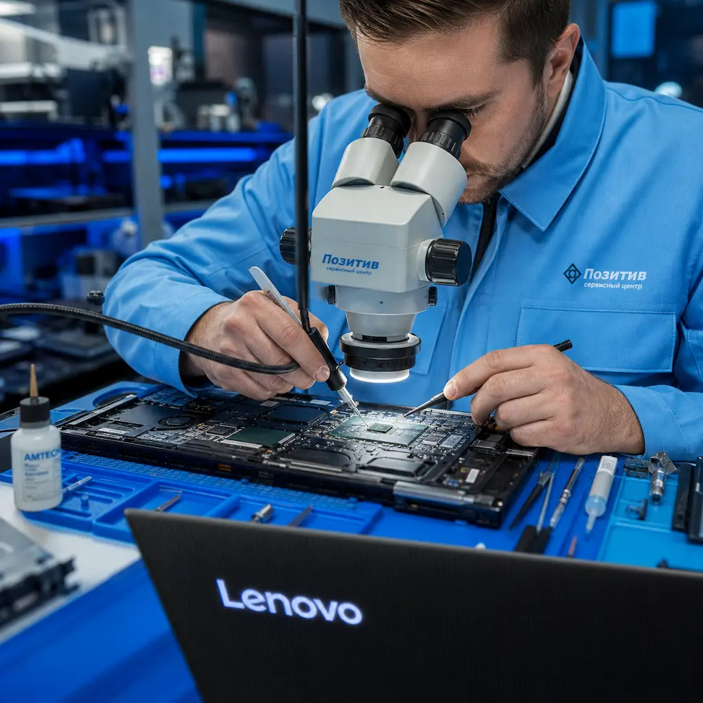Замена видеокарты ноутбука Lenovo в Ивантеевке