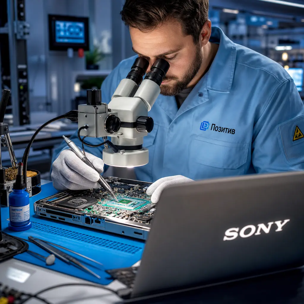 Замена видеокарты ноутбука Sony в Ивантеевке