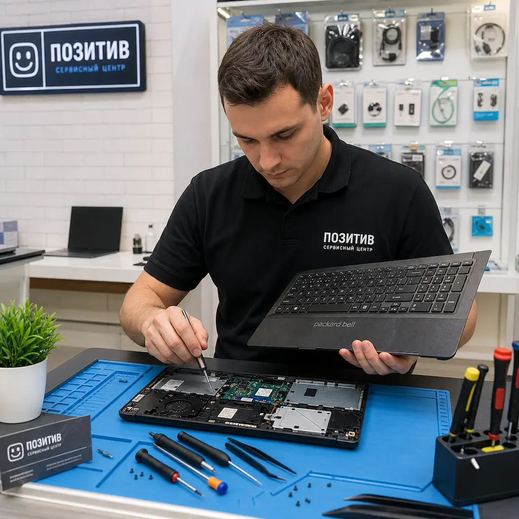 заменить клавиатуру на ноутбуке Packard Bell в Ивантеевке