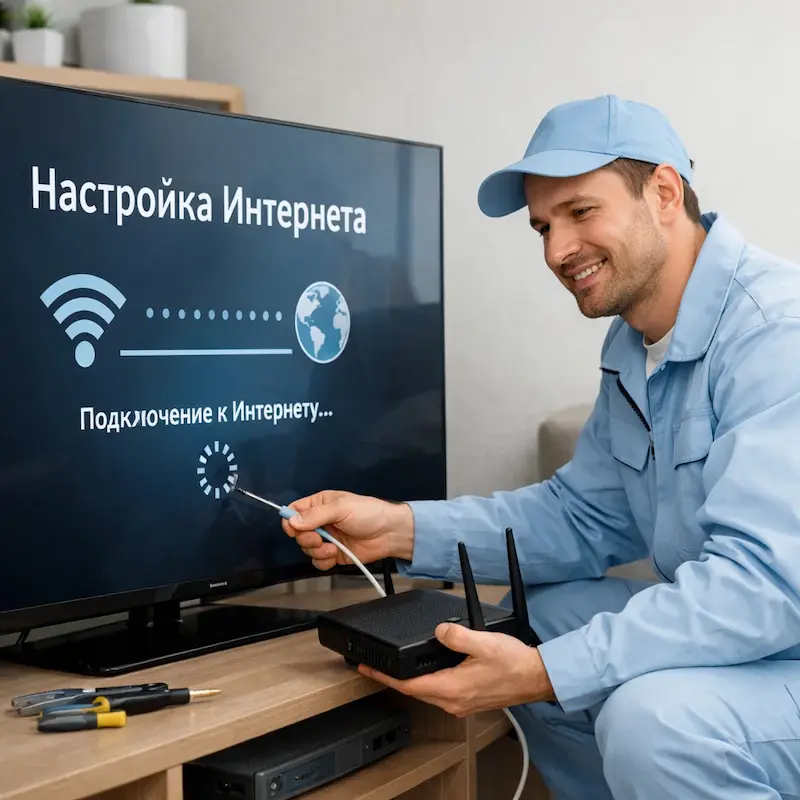 Настройка интернета на ТВ в Ивантеевке