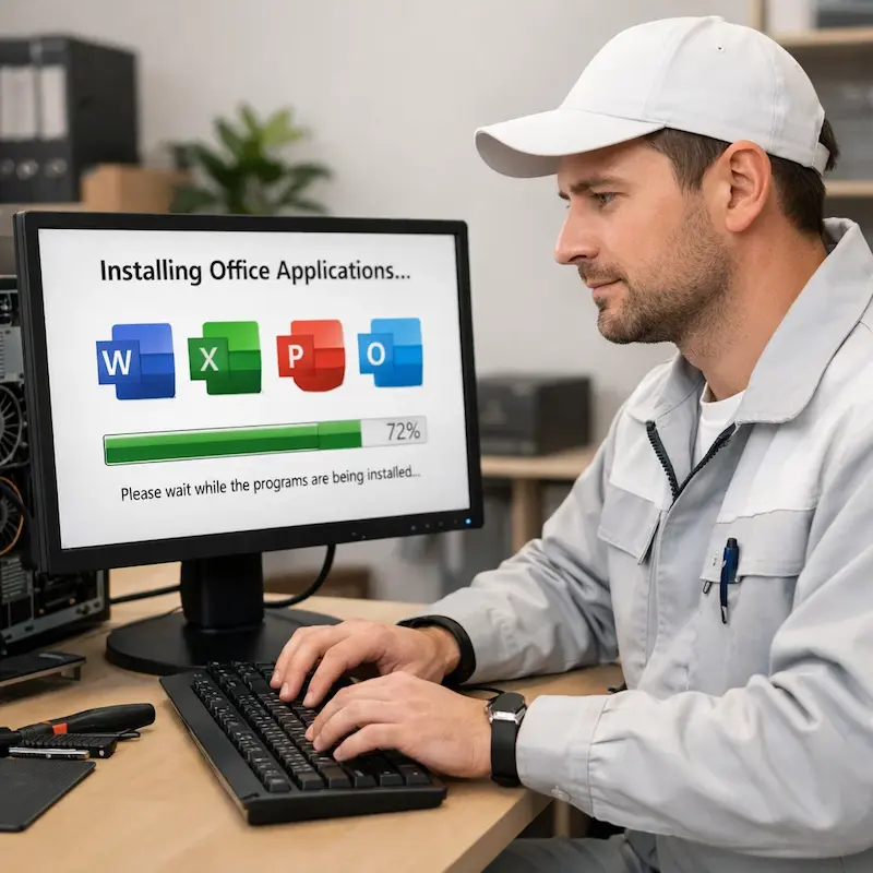 установка офисных программ на компьютер в Ивантеевке