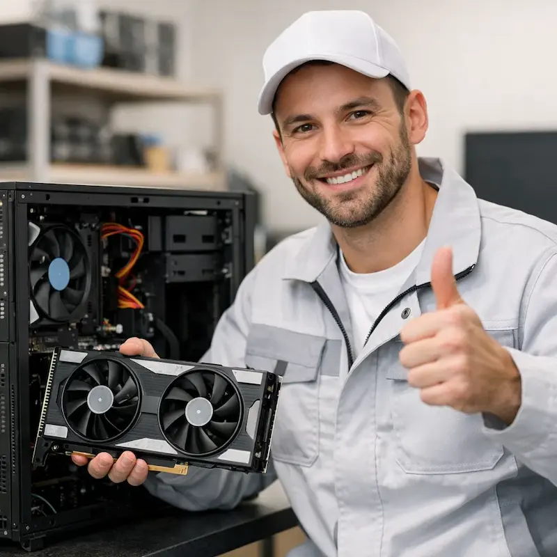 установка видеокарты на ПК в Ивантеевке