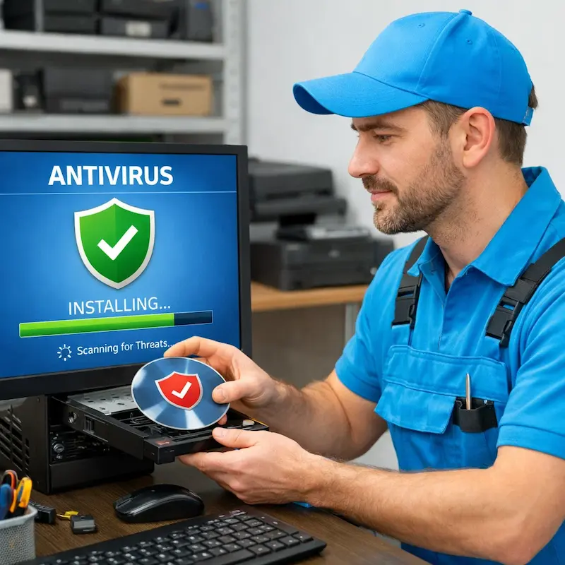 Установка антивируса в Ивантеевке на дому