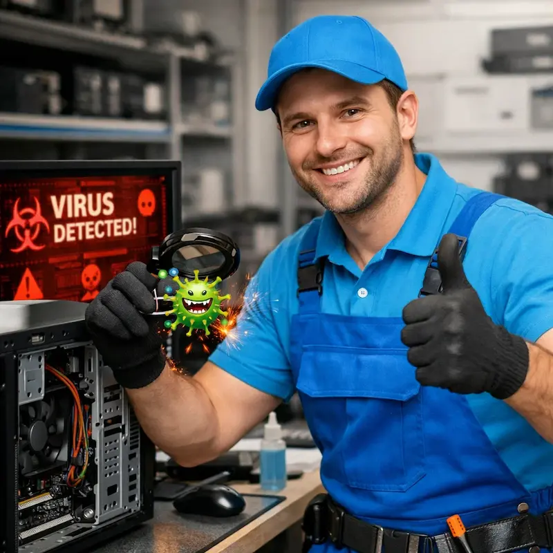 Удаление вирусов с компьютера в Ивантеевке