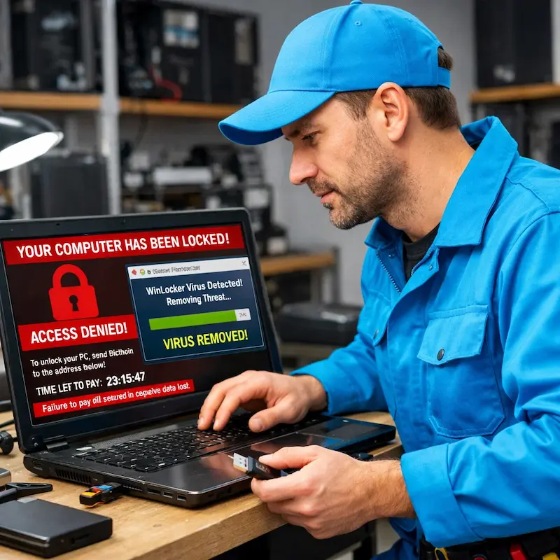 Поможем разблокировать компьютер и ноутбук в Ивантеевке